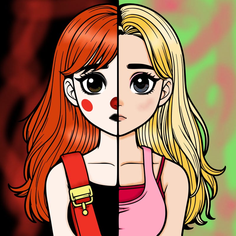 realistic girl split