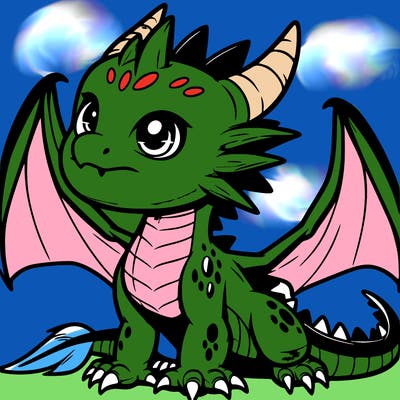 fierce baby night dragon