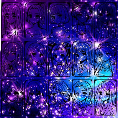 girls that look diffrent anime