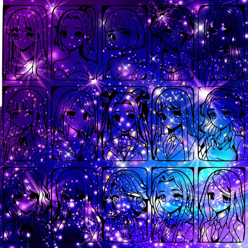 girls that look diffrent anime