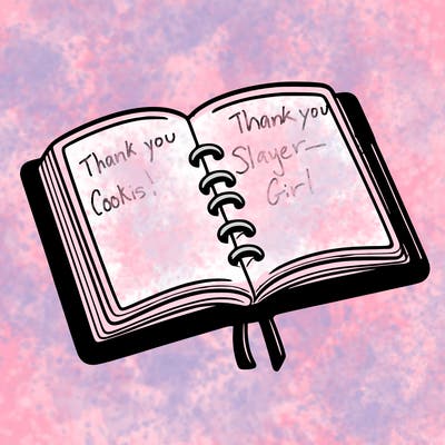 open note book blank