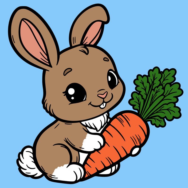 rabbit with carrot