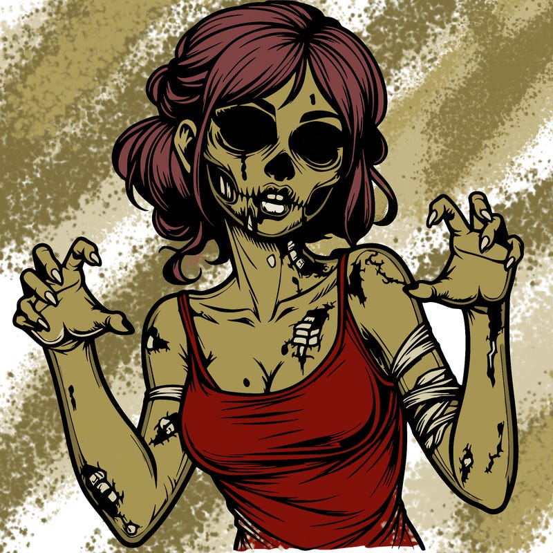 realistic zombie girl