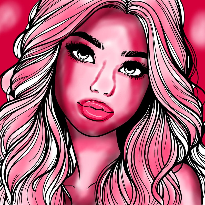 beautiful realistic girl