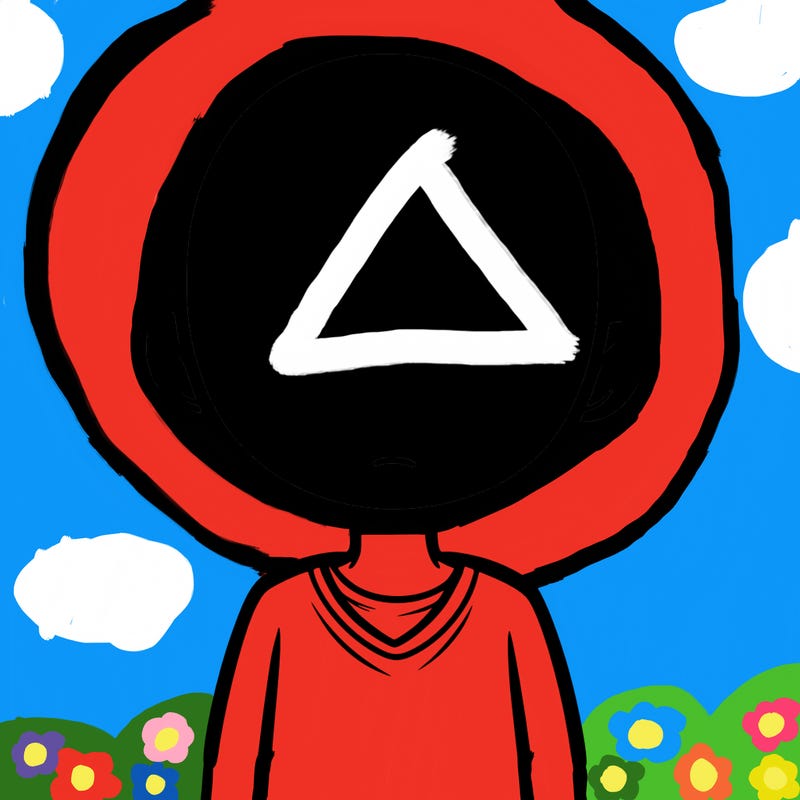 a blank person with no hair