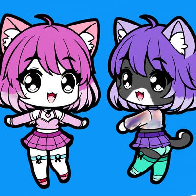 chibi cat girl