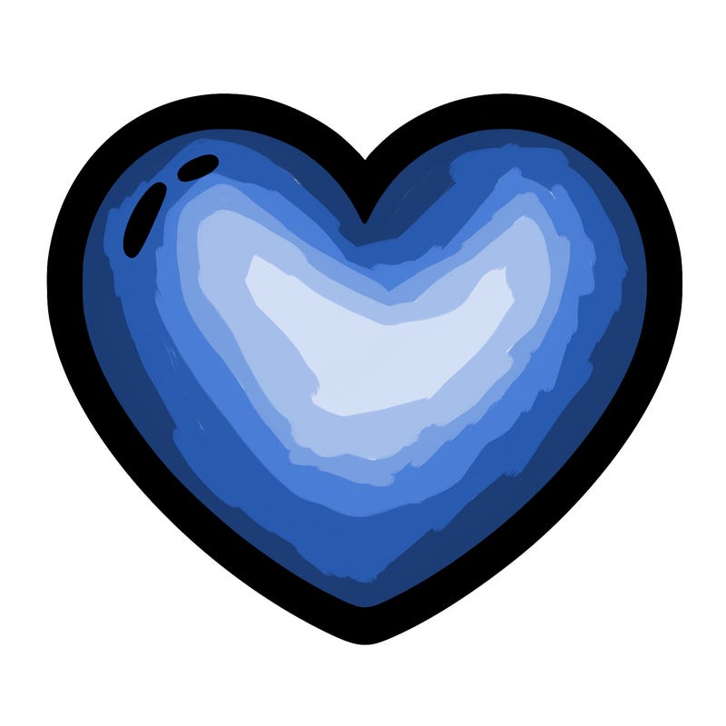 a blank heart