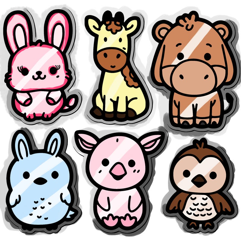 cute animal stickers
