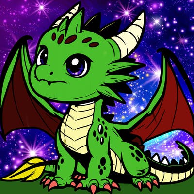 fierce baby night dragon