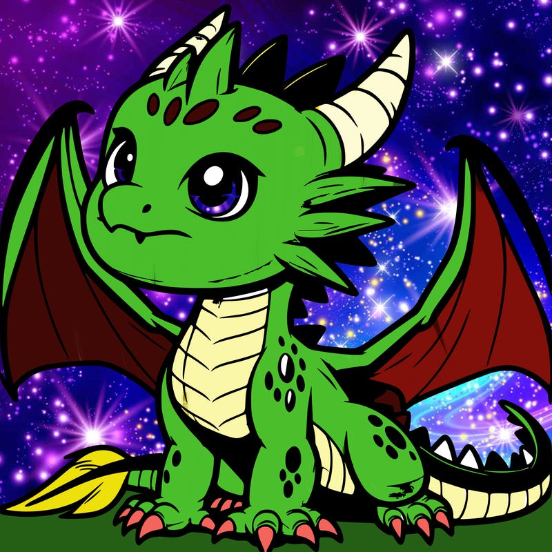 fierce baby night dragon