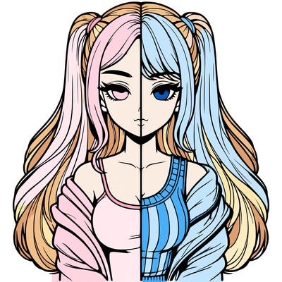 realistic girl split