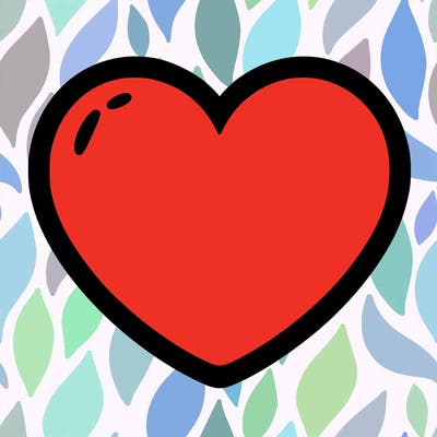 a blank heart