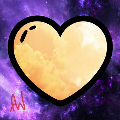 a blank heart