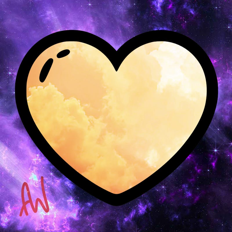 a blank heart