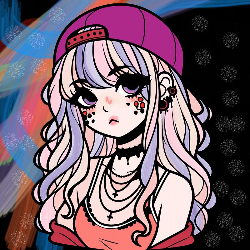 scene girl aesthetic