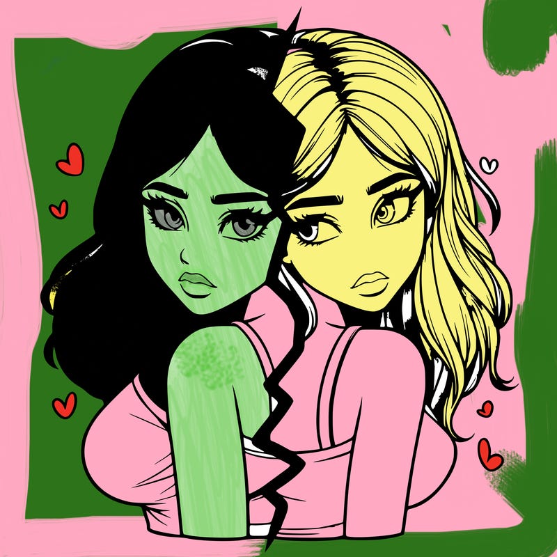 realistic girl split