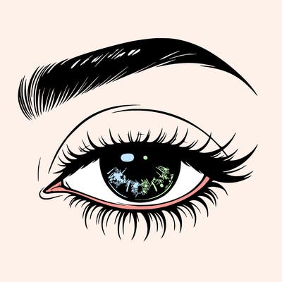 eye closed realistic