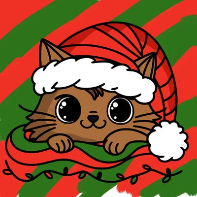 cat christmas