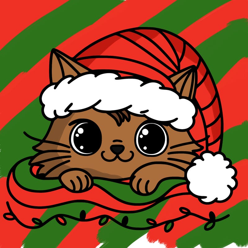 cat christmas
