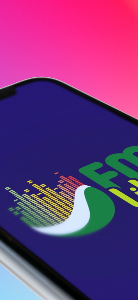 Rotana Radios إذاعة روتانا - Rotana Radios FM app logo on a mobile phone screen