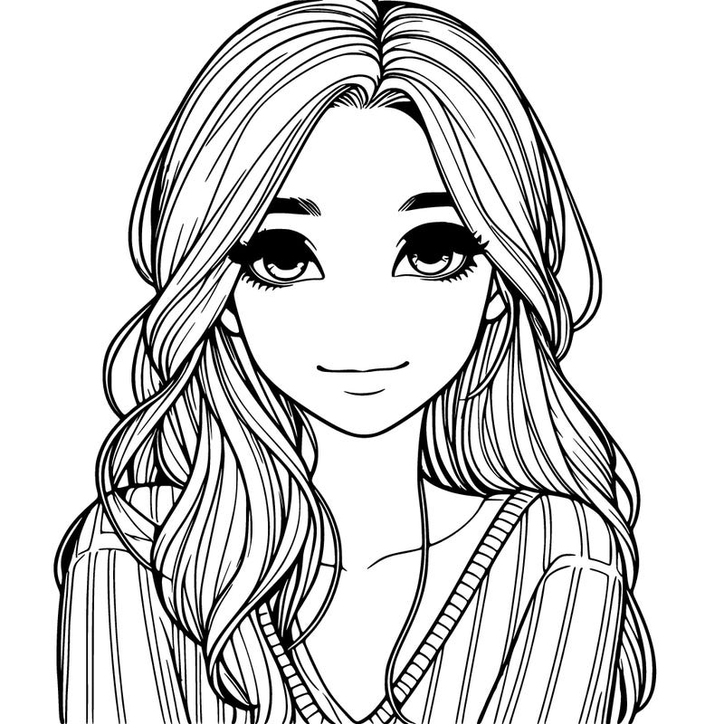 a realistic girl