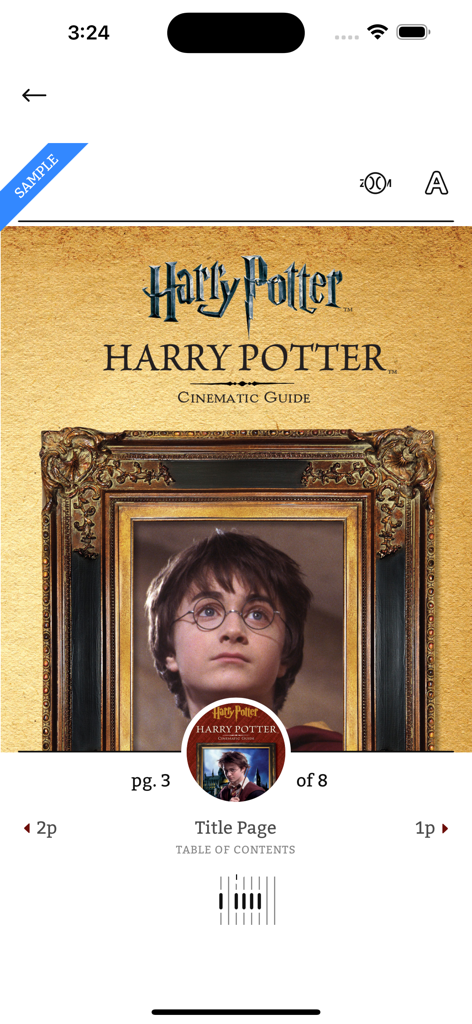 Qatar National Library - Digital ebook reader interface in the Qatar National Library mobile application