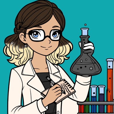 a female scientist