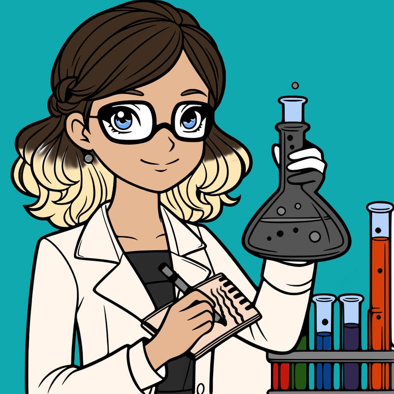 a female scientist