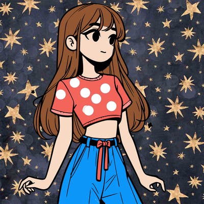 girl in a cute crop top