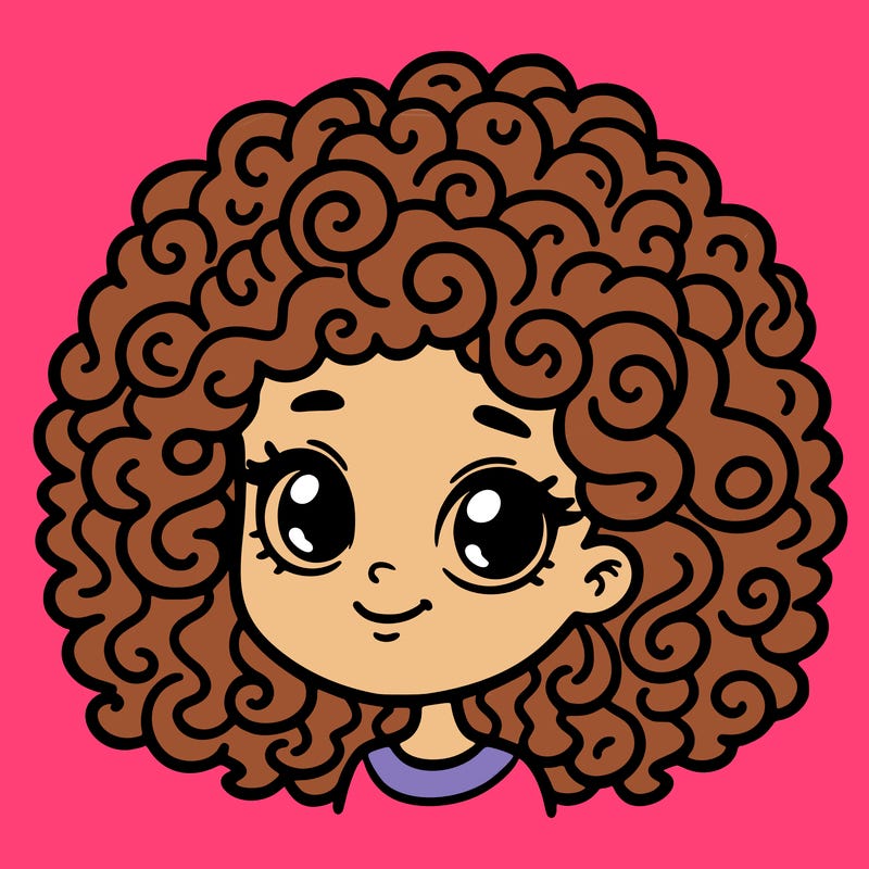 curly hair girl