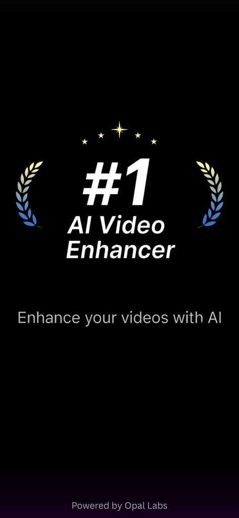 Velox AI Video Enhancer introductory screen showcasing its number one ranking for enhancing videos