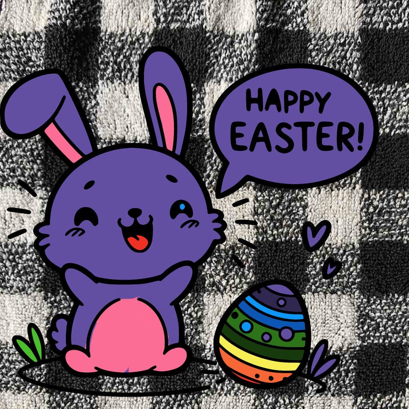 easter bunny saying happy easter