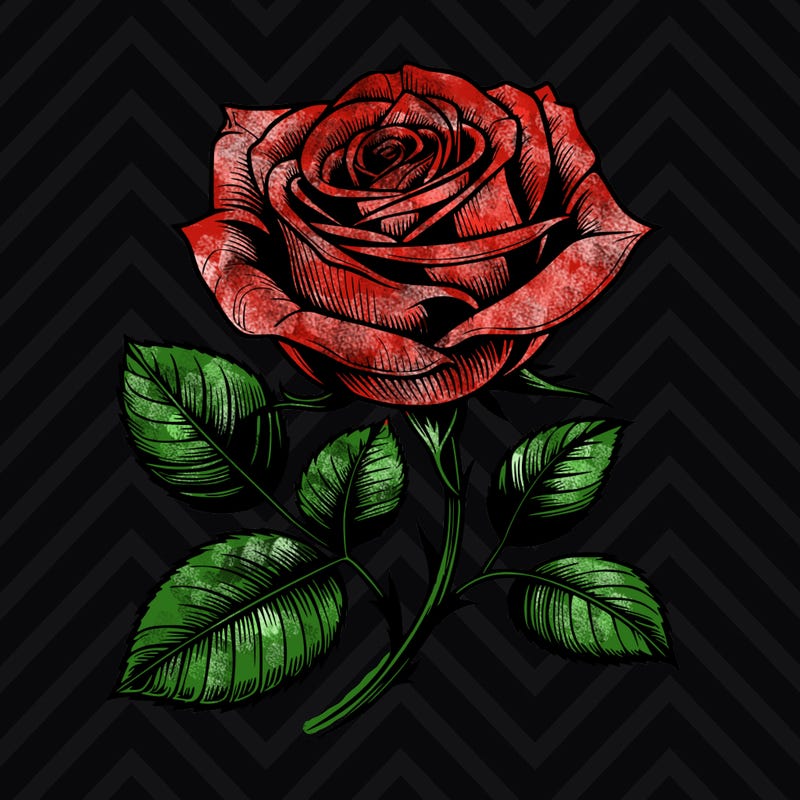 realistic rose