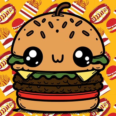 burger cute