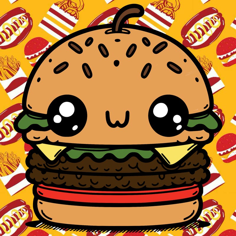 burger cute