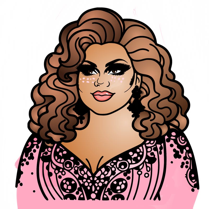 realistic plus size drag queen