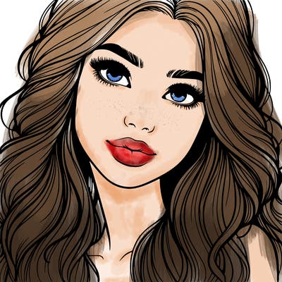 beautiful realistic girl
