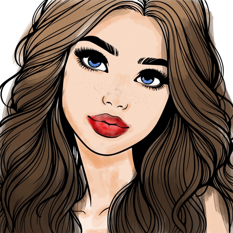 beautiful realistic girl