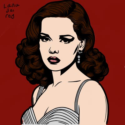 realistic lana del rey in her born to die era