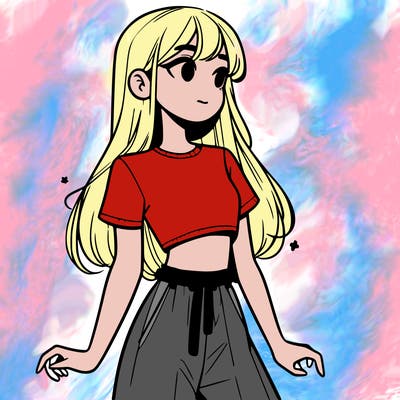 girl in a cute crop top