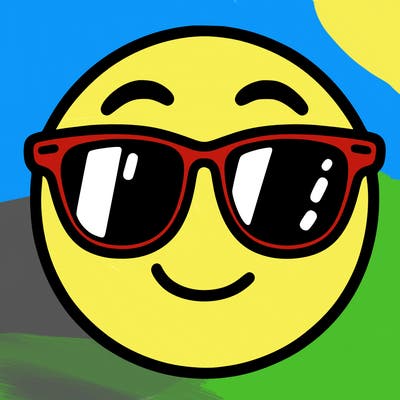 emoji with sunglasses