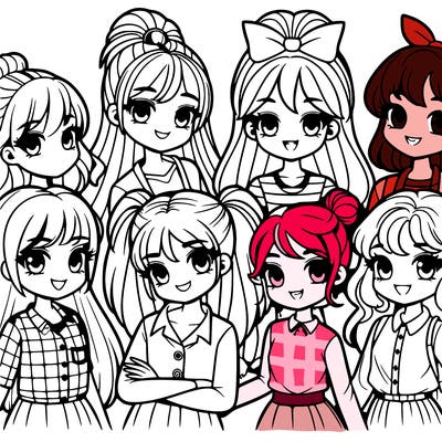 group of girls
