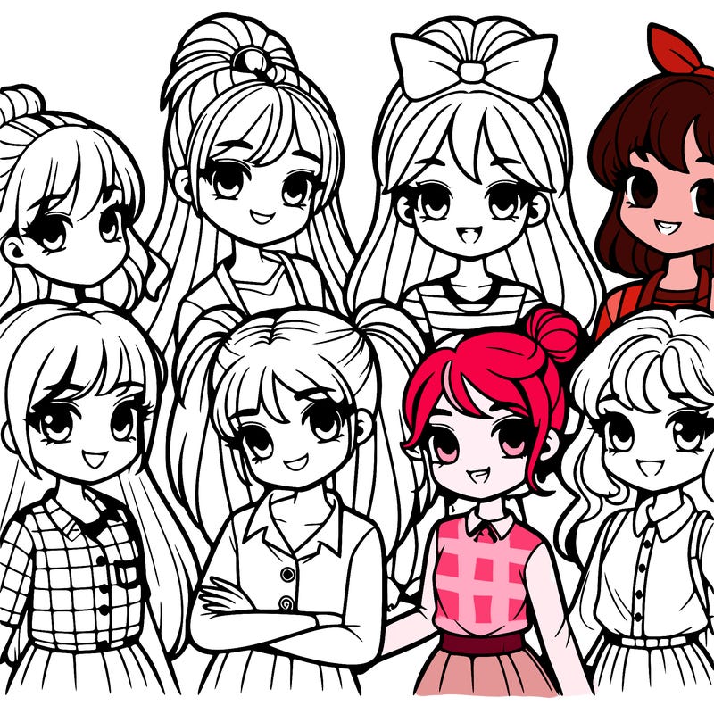group of girls