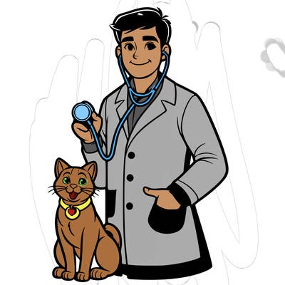 a realistic vet