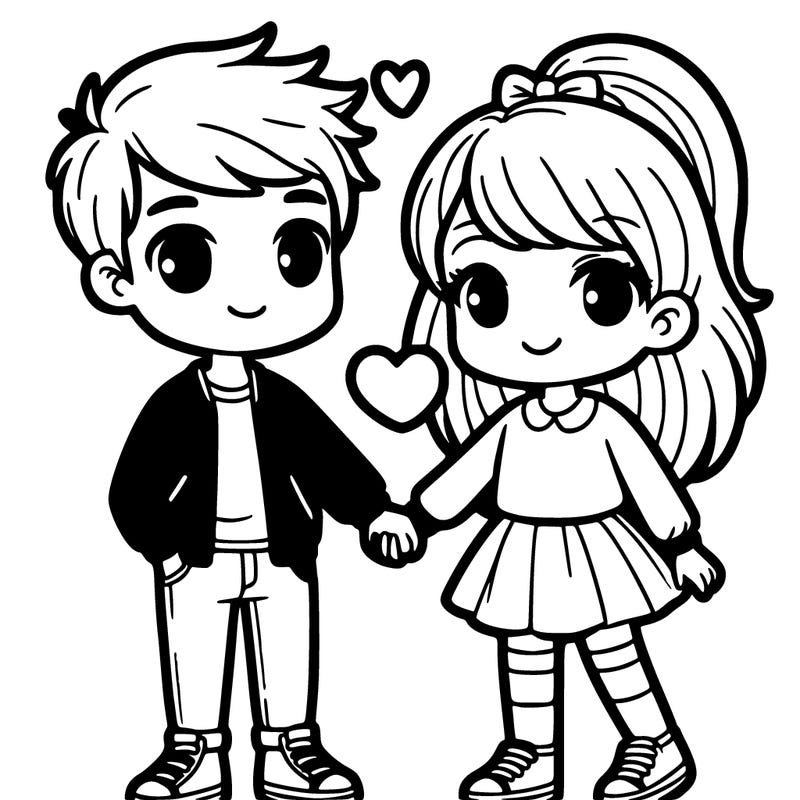 a boy and a girl that were in love