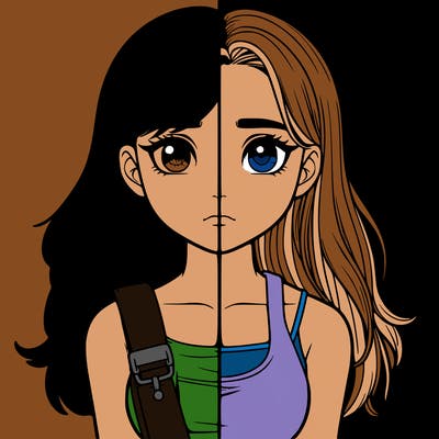 realistic girl split