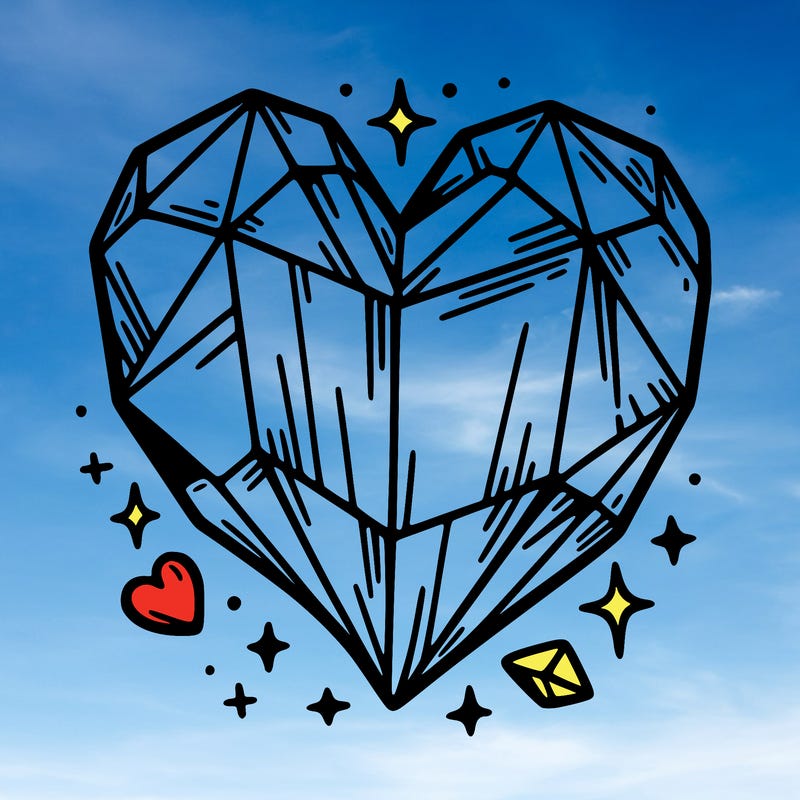 crystal heart