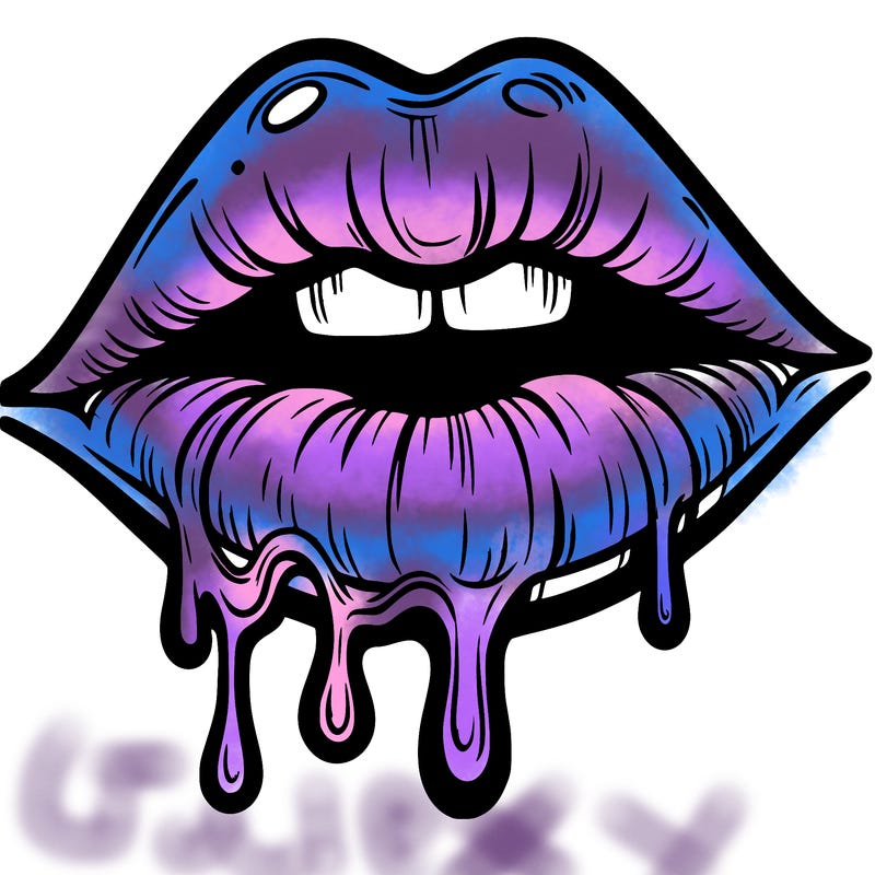 lips that look realistic and drip