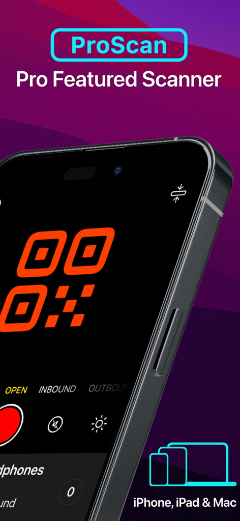 Invoice Center - Get Paid Fast - ProScan barcode and QR code scanner interface on iPhone for inventory and billing