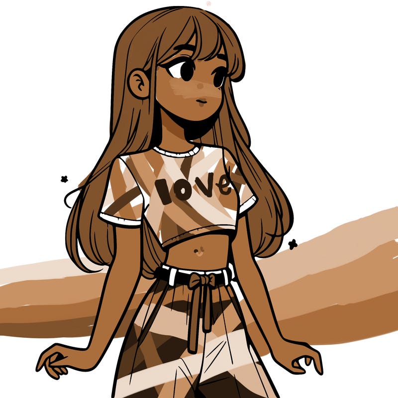 girl in a cute crop top